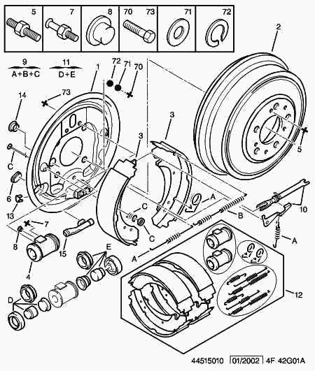 CITROËN 4402 A3 - Cilindru receptor frana www.parts5.com