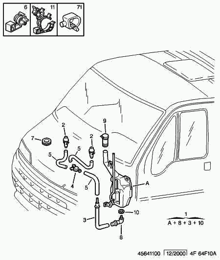 CITROËN/PEUGEOT 6434 74 - Crpalka tekocine za pranje, pranje stekel www.parts5.com