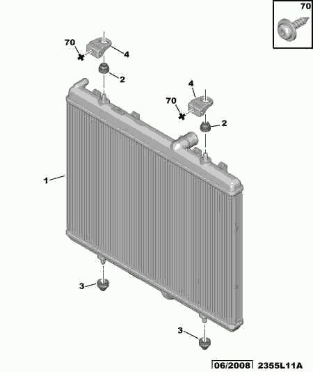 PEUGEOT 1330 S8 - Radiator, engine cooling www.parts5.com