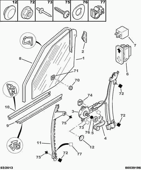 CITROËN 9221 H2 - Window Regulator www.parts5.com