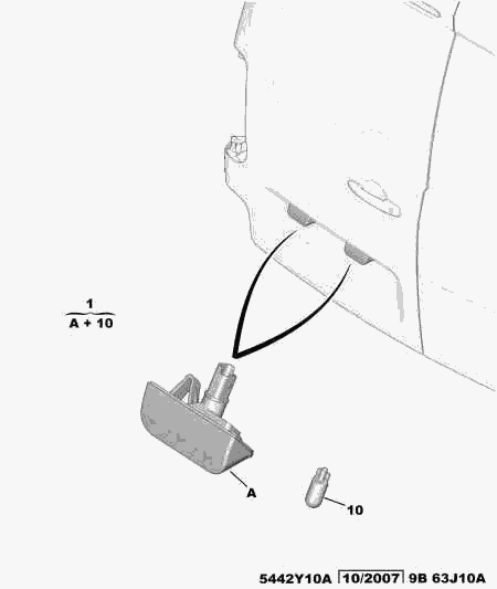 CITROËN 6340 G7 - Kennzeichenleuchte www.parts5.com