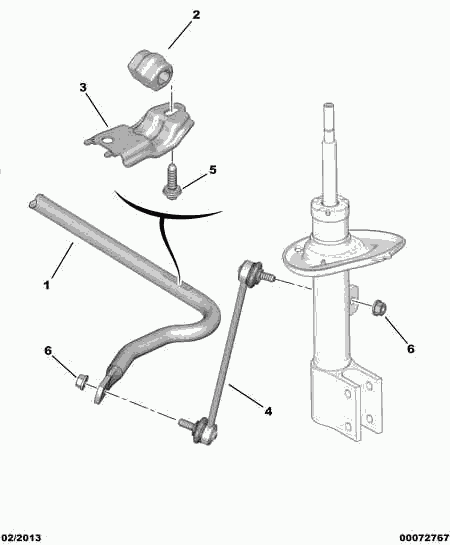 TOYOTA 98 049 474 80 - Rod / Strut, stabiliser www.parts5.com