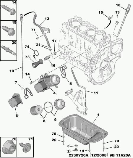 PEUGEOT 1174.G2 - Joja ulei www.parts5.com