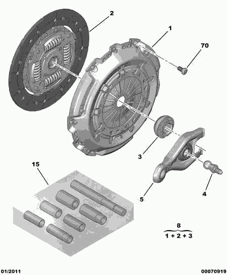 PEUGEOT 2052.66 - Clutch Kit www.parts5.com