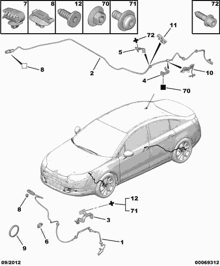 CITROËN 4549.19 - Senzorski prsten, ABS www.parts5.com