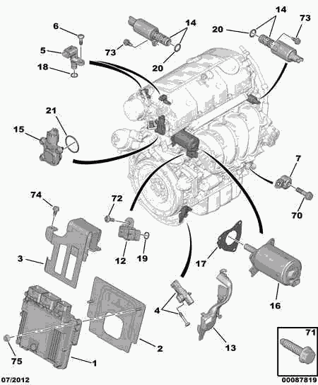 PEUGEOT 1922.V5 - Control Valve, camshaft adjustment www.parts5.com