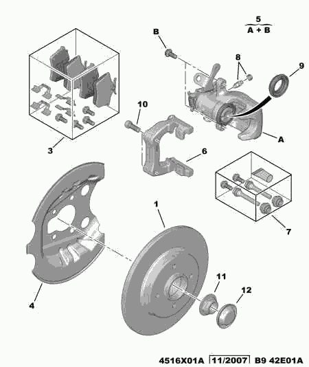 CITROËN 4402 F5 - Etrier frana www.parts5.com