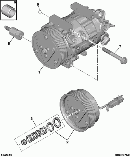 CITROËN 6453.RE - Kompresszor, klíma www.parts5.com