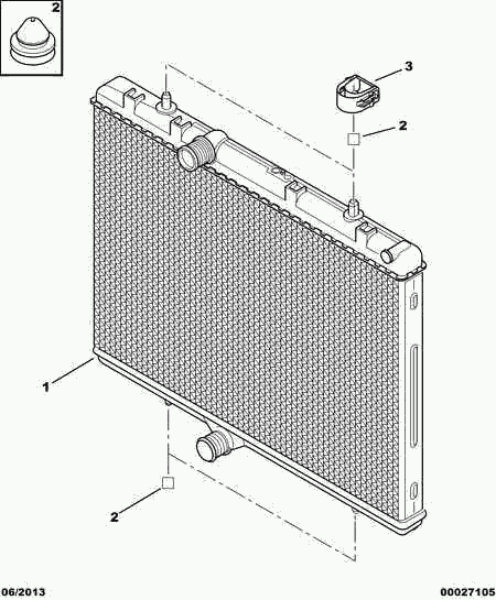 CITROËN 1330 F5 - Radiator, engine cooling www.parts5.com