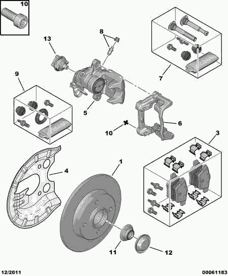 PEUGEOT 4254 32 - Set placute frana,frana disc www.parts5.com