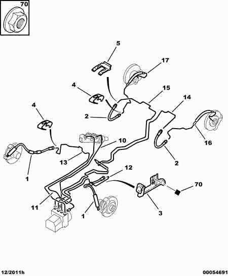 CITROËN 4806 G5 - Brake Hose www.parts5.com