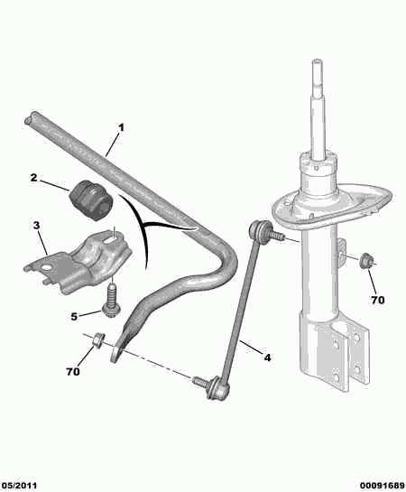 DS 5087.57* - Šipka / spona, stabilizator www.parts5.com