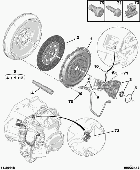 CITROËN 2052.P1 - Clutch Kit www.parts5.com