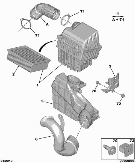 CITROËN 1427 L0 - Air Filter parts5.com