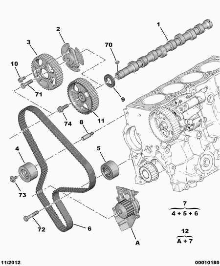 PEUGEOT 16 095 246 80 - Water Pump & Timing Belt Set www.parts5.com