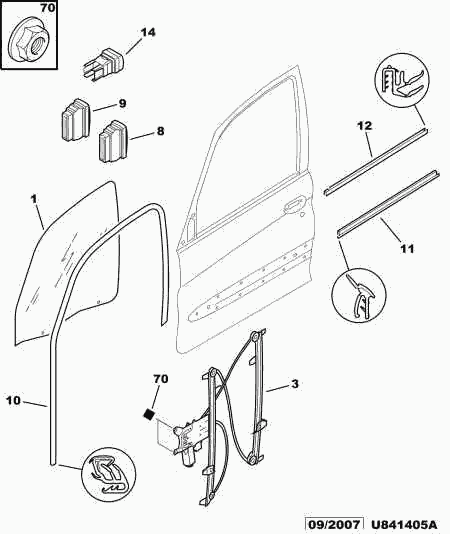 Chrysler 9221 G2 - Window Regulator www.parts5.com