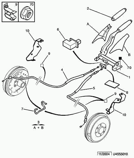 CITROËN 4745.P5 - Cable, parking brake www.parts5.com