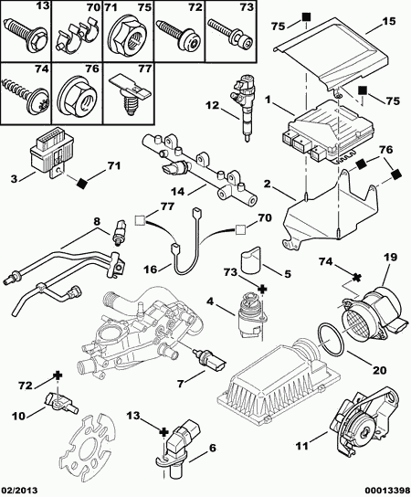 CITROËN 1920.7V - Impulsgeber, Kurbelwelle www.parts5.com