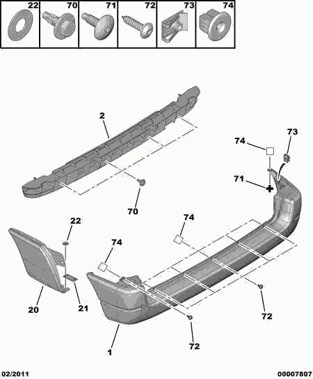 CITROËN 7410 CF - Bumper www.parts5.com