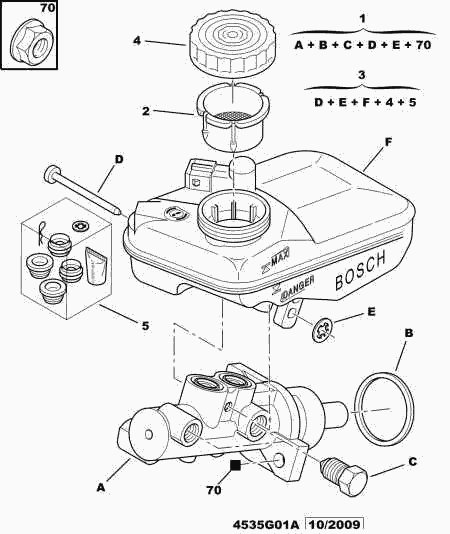 CITROËN 4601 F6 - Pompa centrala, frana www.parts5.com