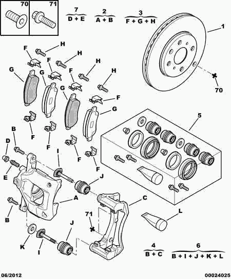 CITROËN 4401 G8 - Тормозной суппорт www.parts5.com