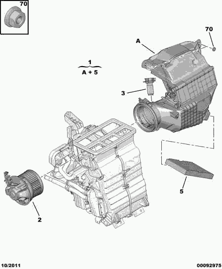 CITROËN 6447 TV - Filtru, aer habitaclu www.parts5.com