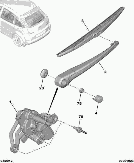 PEUGEOT 6426 PQ - Wiper Blade www.parts5.com