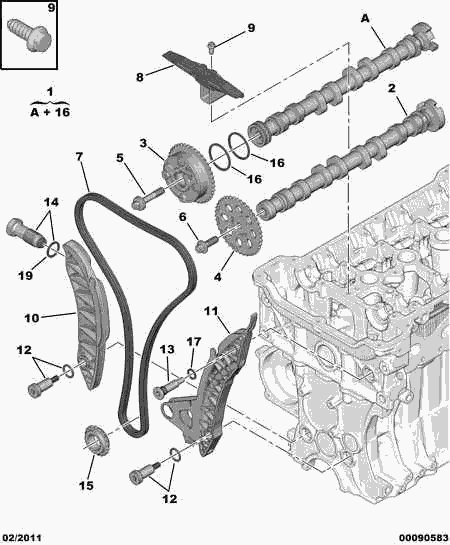 CITROËN/PEUGEOT 0805.H6 - Timing Chain Kit www.parts5.com