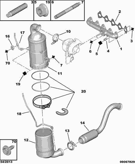 CITROËN 1706 V0 - Exhaust Pipe www.parts5.com