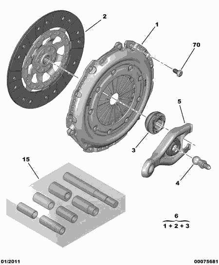 CITROËN 2052.F3 - Debriyaj seti www.parts5.com