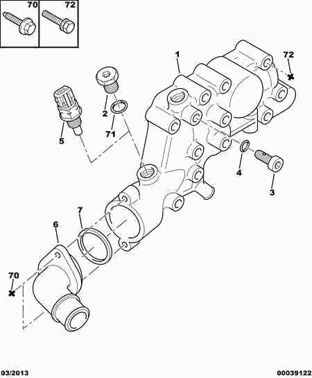 CITROËN 1336 N1 - Termostat,lichid racire www.parts5.com