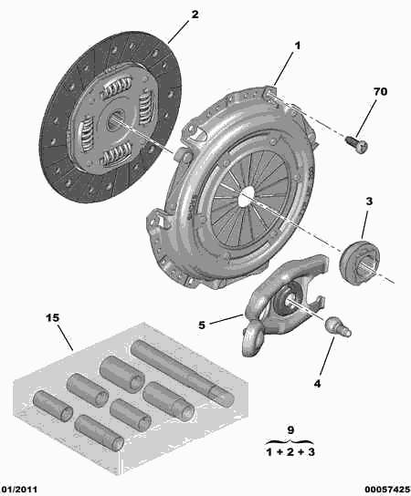 CITROËN (DF-PSA) 2050 Q7 - Clutch Kit www.parts5.com