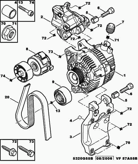 CITROËN 5750.XR - Klinasti rebrasti kaiš www.parts5.com