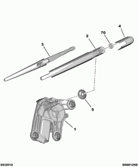 CITROËN 6423 E2 - Silecek süpürgesi www.parts5.com