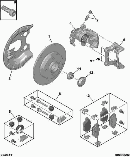 PEUGEOT 4400 R4 - Тормозной суппорт www.parts5.com