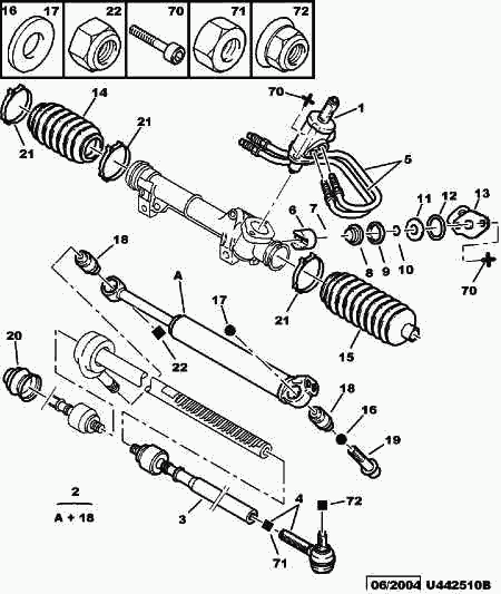 PEUGEOT 3812 E4 - Articulación axial, barra de acoplamiento www.parts5.com