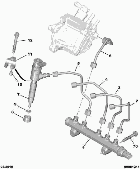 CITROËN/PEUGEOT 1982 G6 - Scut protectie termica, inst. injectie www.parts5.com