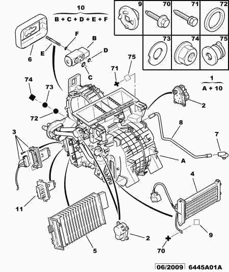 CITROËN/PEUGEOT 6441 L2 - Opornik, wentylator wewnętrzny www.parts5.com