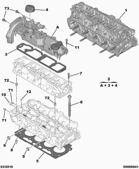 CITROËN 0205.57 - Bolt Kit, cylinder head www.parts5.com