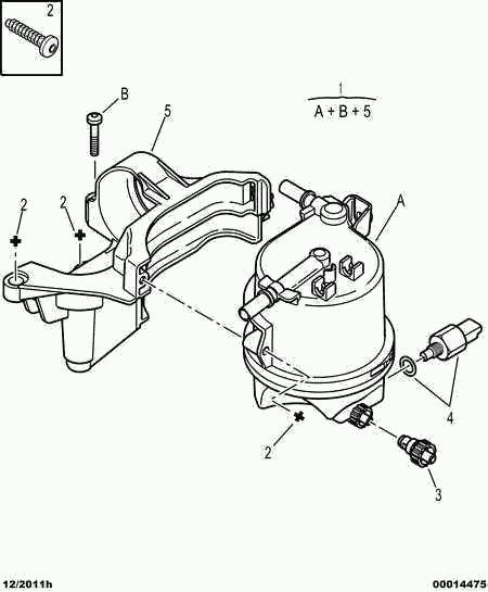 CITROËN 1901 73 - Φίλτρο καυσίμου www.parts5.com