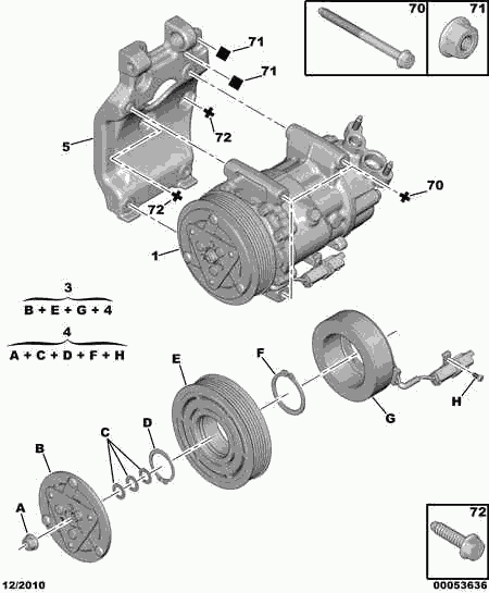 PEUGEOT 6453.QG - Compresseur, climatisation www.parts5.com