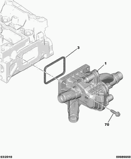 CITROËN/PEUGEOT 1336 AX - Thermostat, coolant www.parts5.com