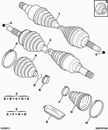 CITROËN 3287 94 - Osłona, wał napędowy www.parts5.com