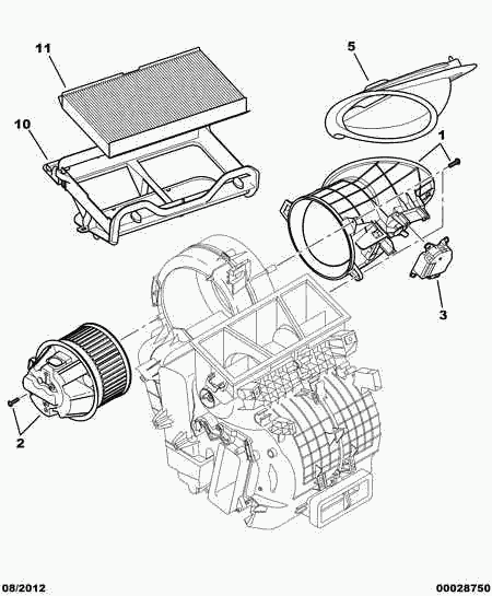 CITROËN 6447 NV - Filtre, air de l'habitacle www.parts5.com