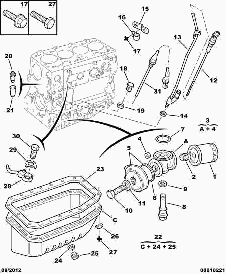 PEUGEOT 0311.25 - Sealing Plug, oil sump parts5.com