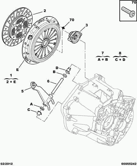 CITROËN 2041.69 - Rulment de presiune www.parts5.com