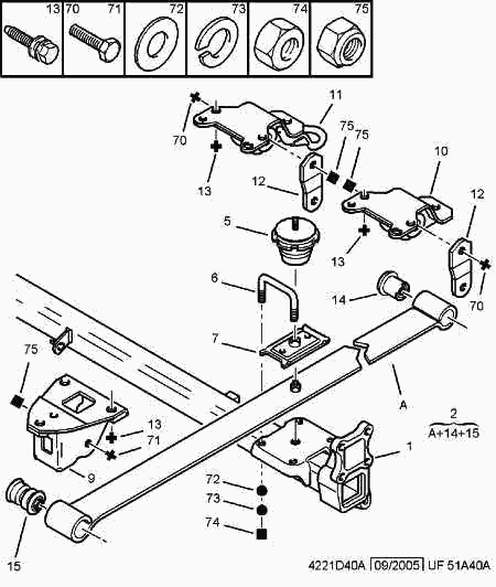 PEUGEOT (DF-PSA) 5102 J2 - Mounting, leaf spring parts5.com