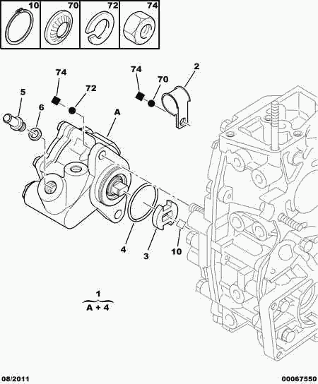 PEUGEOT 4007 Y8 - Hydraulic Pump, steering system www.parts5.com