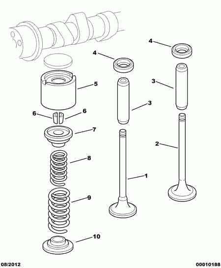 CITROËN (DF-PSA) 0956 44 - Seal Ring, valve stem www.parts5.com