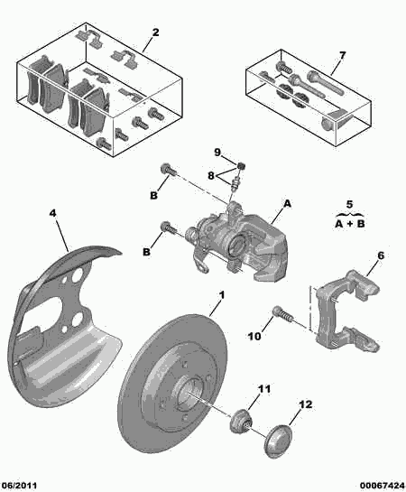 PEUGEOT 3739 32 - Nut, stub axle parts5.com